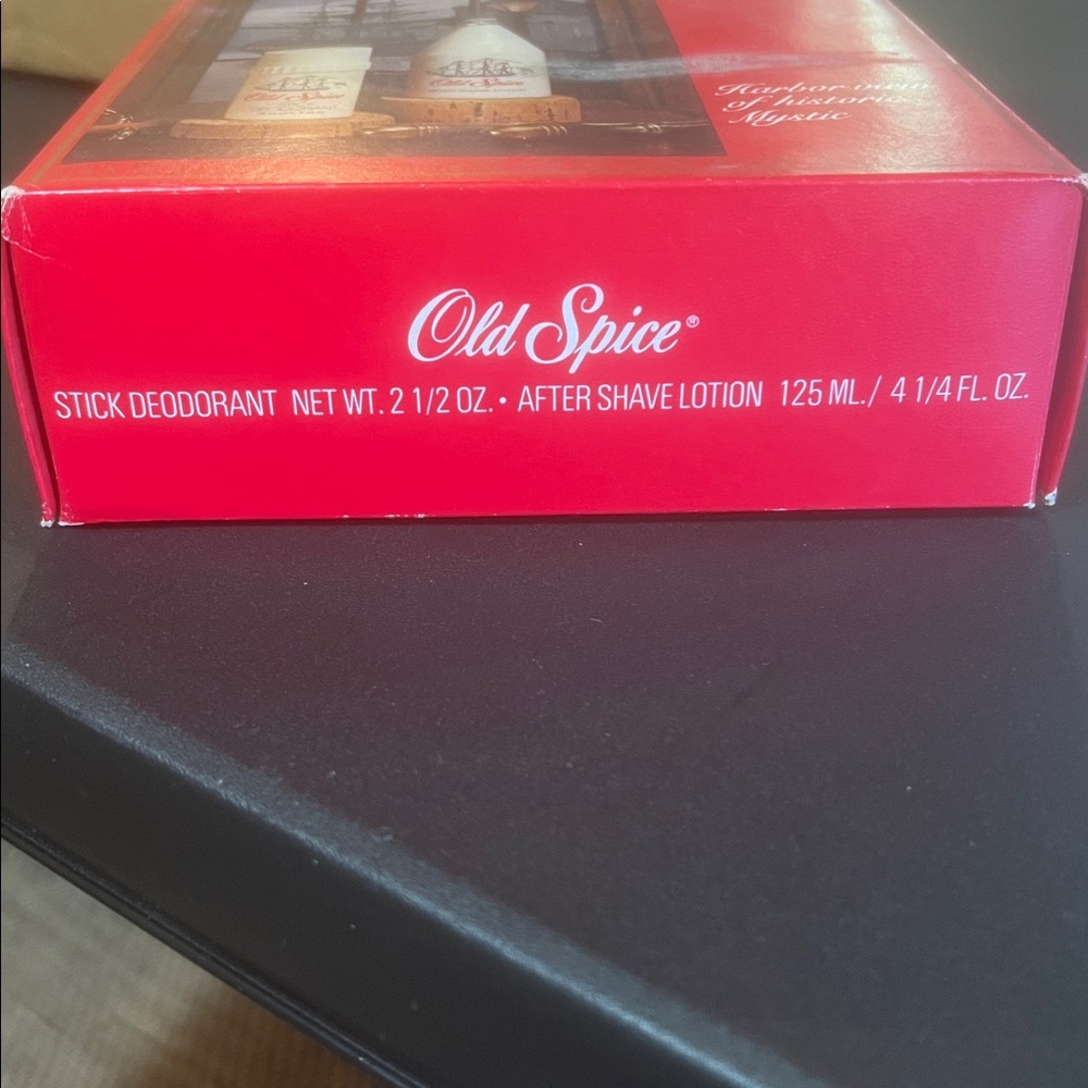 UNUSED - Vintage Old Spice Gift Set - Harbor view of historic Mystic - Picture 4 of 6